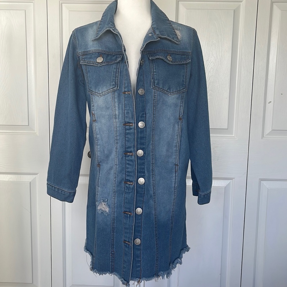 Long Denim jacket size L